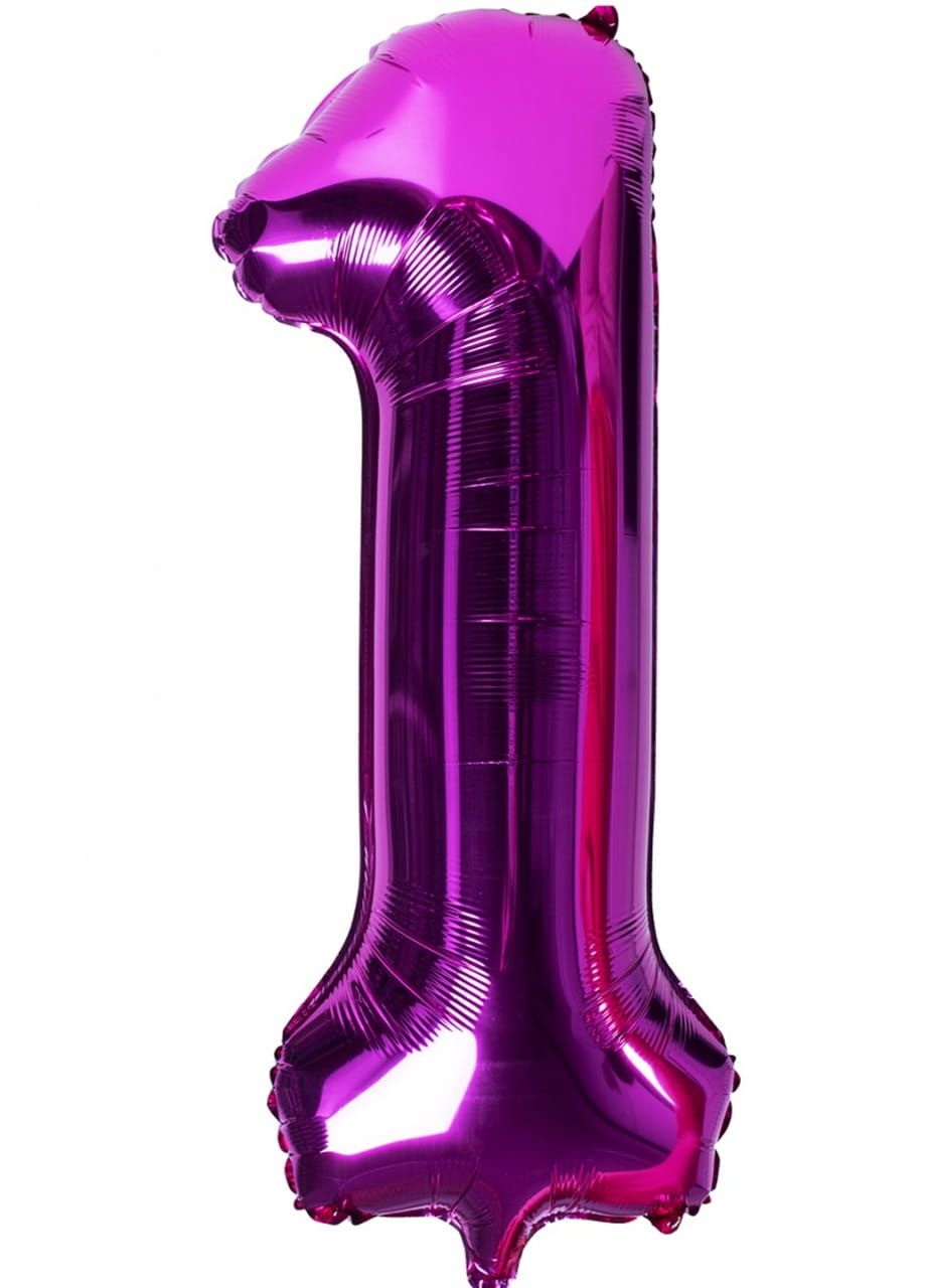 Balon foliowy CYFRA 1 rowy 100cm