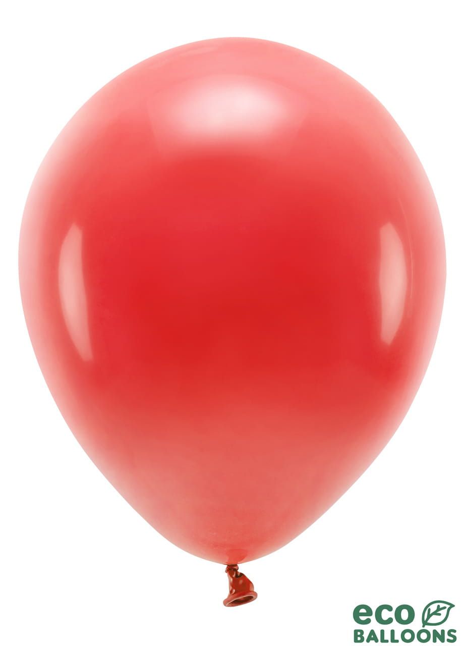 Balony ekologiczne czerwone 30cm (10szt.)