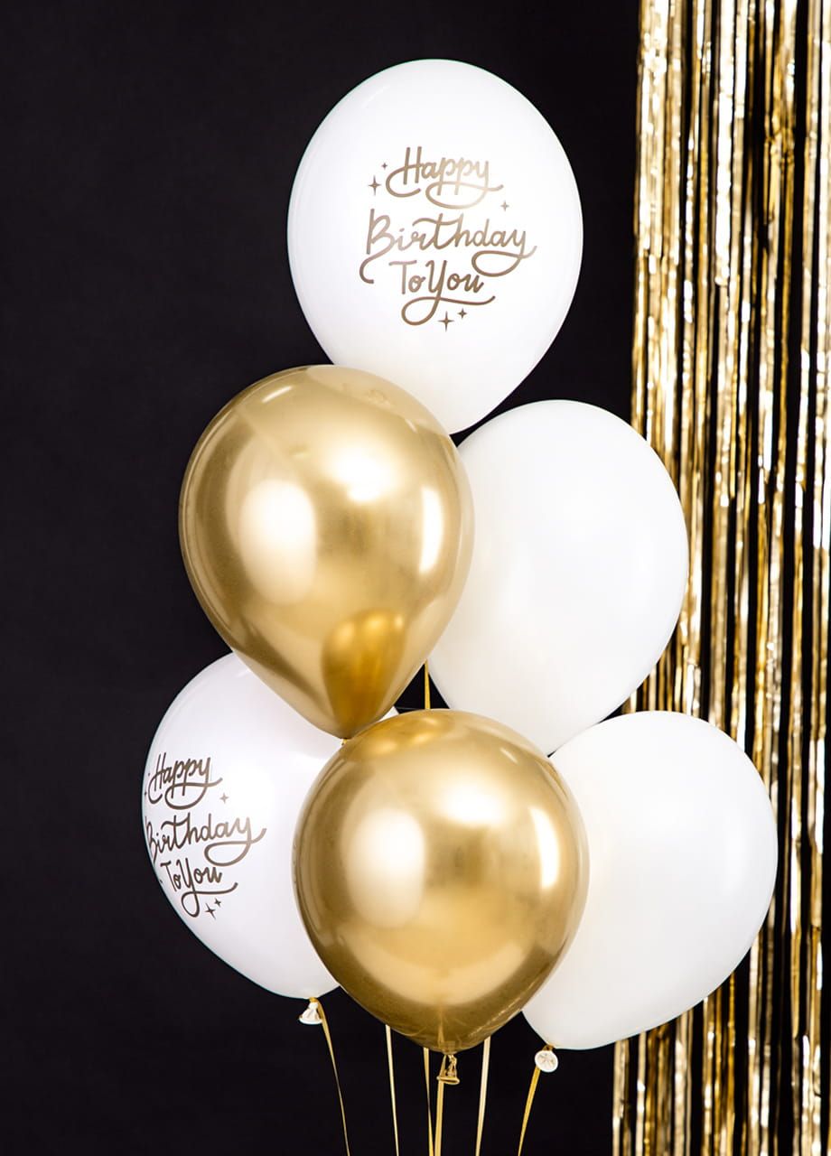 Balony urodzinowe HAPPY BIRTHDAY TO YOU mix (6szt.)
