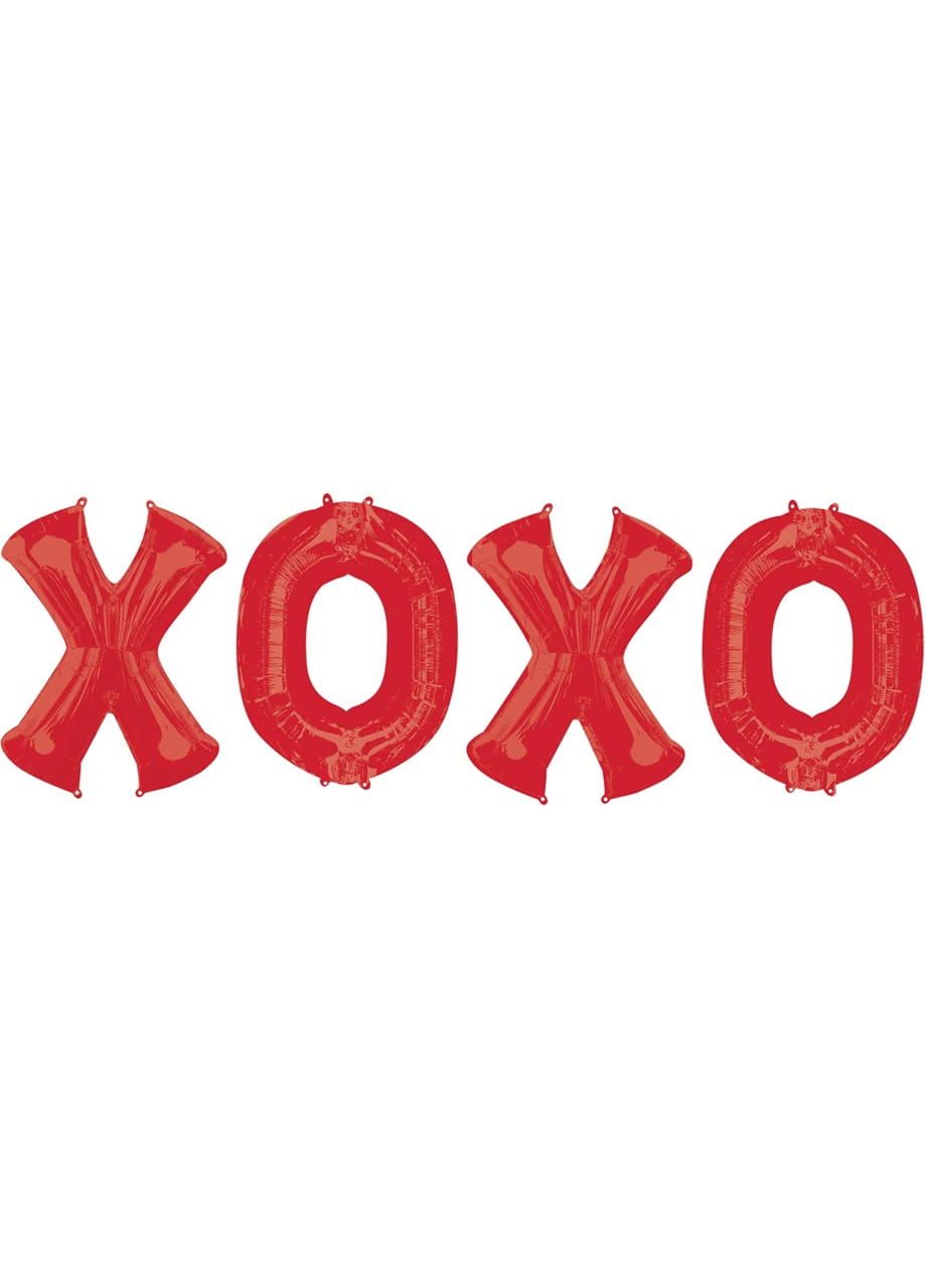 Zestaw balonw foliowych XOXO napis z balonw (95cm)
