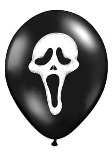 Balony na Halloween KRZYK 30cm (6szt.)