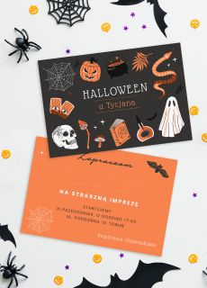 Personalizowane ZAPROSZENIA NA HALLOWEEN