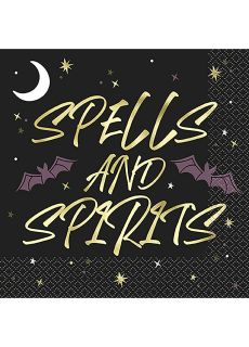 Serwetki Halloween SPELLS AND SPIRITS papierowe serwetki na Halloween dekoracja stou na Halloween