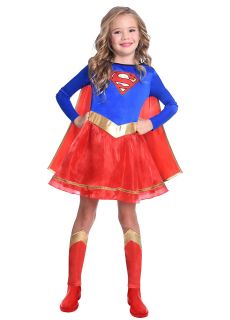 Strj SUPERGIRL dla dziewczynki 4-6 lat